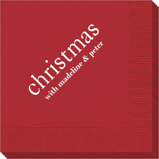 Big Word Christmas Napkins